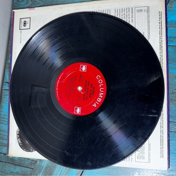 Vintage Johnny Cash Ring of Fire The Best of Johnny Cash Greatest Hits Vinyl - Picture 7 of 9